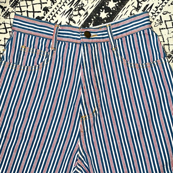 Niki-Lee Red, White And Blue Striped Shorts - Picture 3 of 7